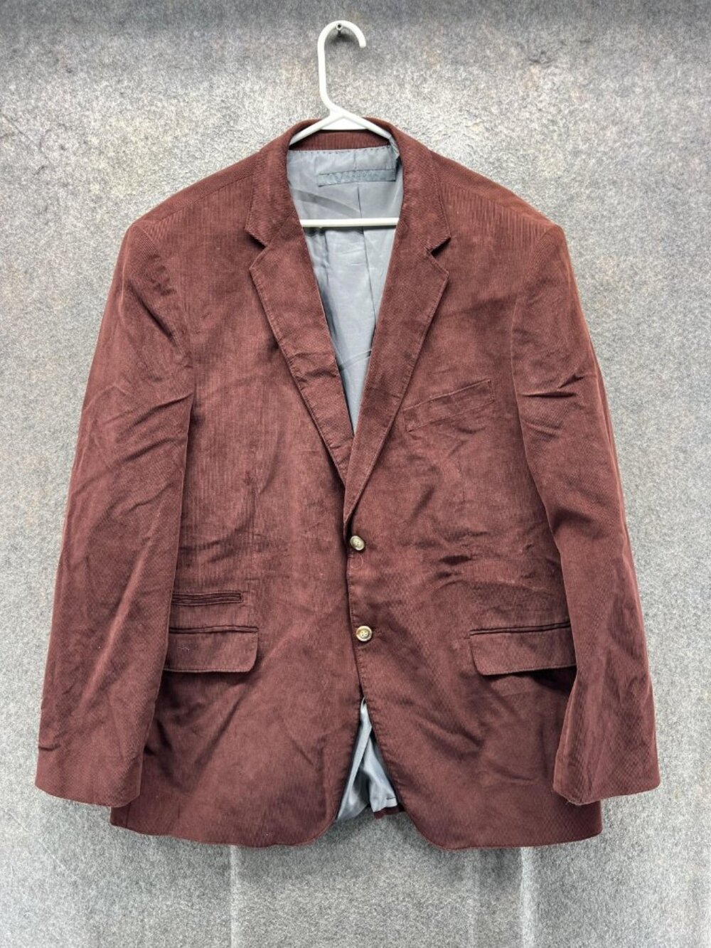 Sean John Blazer Mens 3XL Brown Corduroy Sport Coat Two Button Notch Lapel